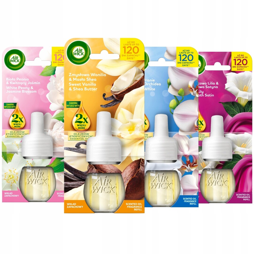 Náhradní náplň do Air Wick Electric, vonná směs Vanilka , 4x19ml