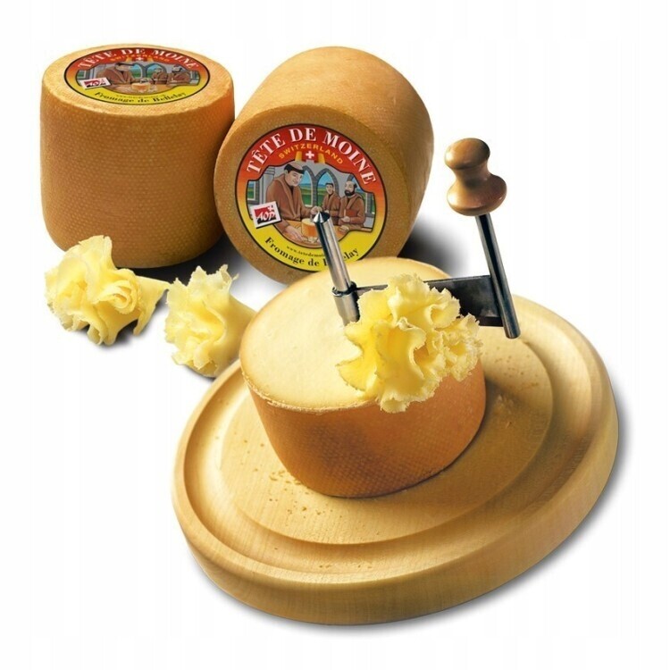 Švýcarský sýr Tête de Moine Aop Classic Mnichova hlava cca 400 g