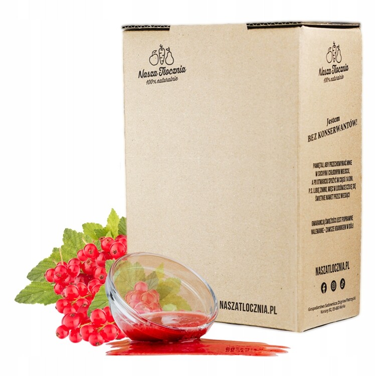 Nasza Tłocznia Prémiové pyré 100% Červený rybíz 3 kg