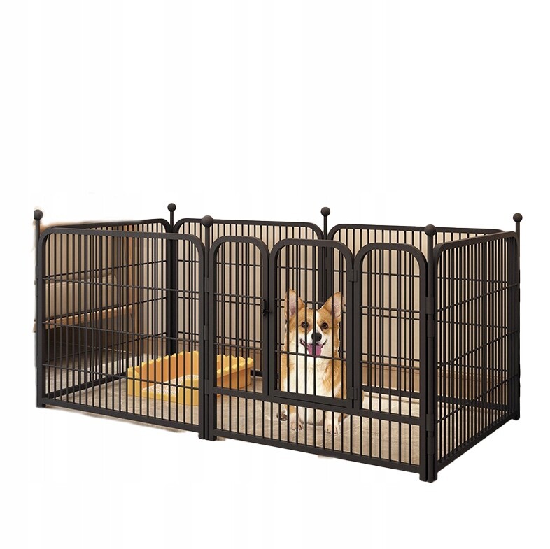 Kotec Zahrada Oplocení Pro Zvířata 80x142x70 cm Černá