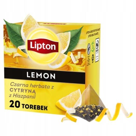 Lipton Čaj černý aromatizovaný Citron 20 pyramidek