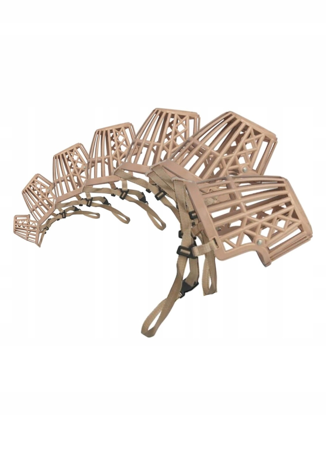 Sada 7 nastavitelných náhubků pro psa (xxs-xxl) – značky Show Tech