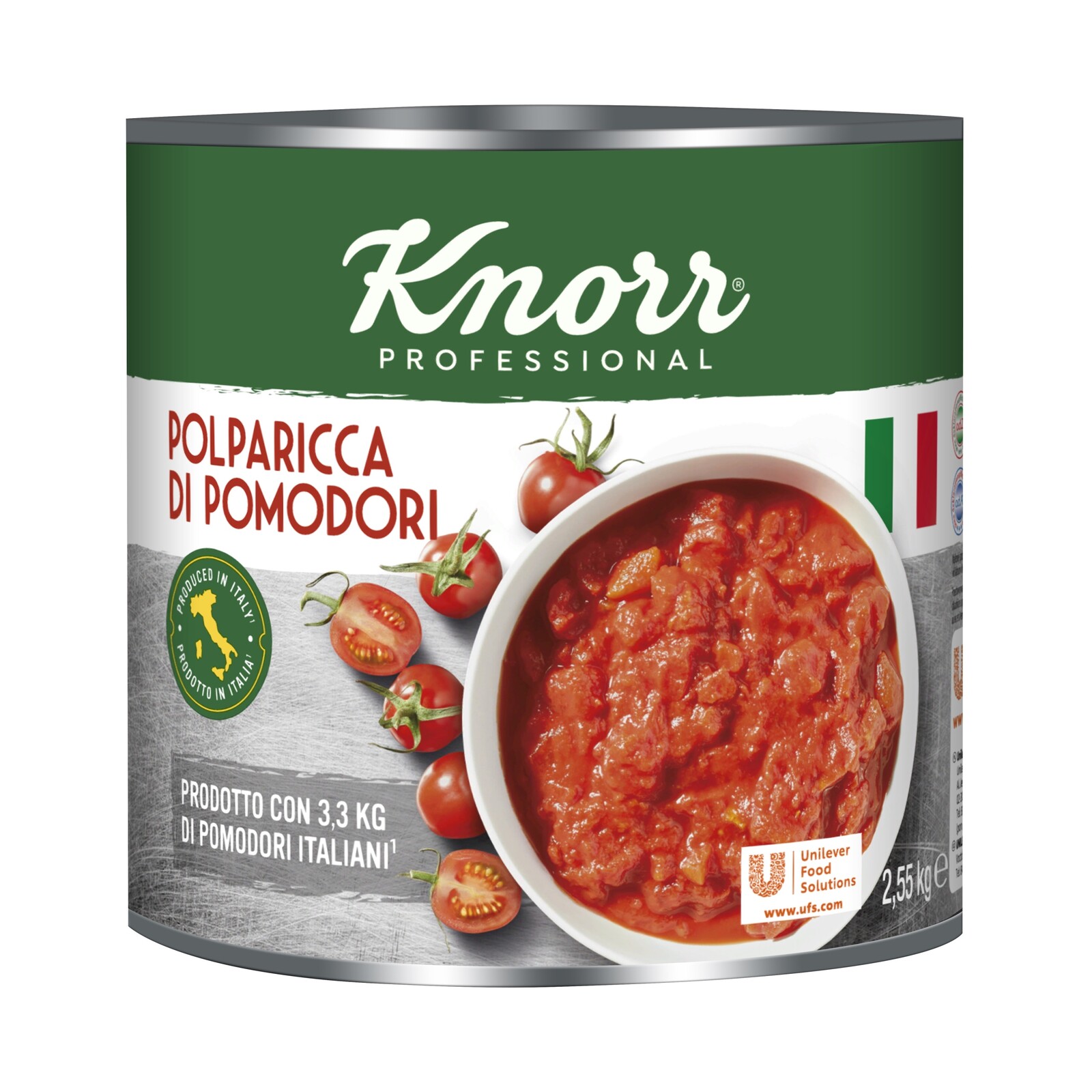 Knorr Rajčata nakrájená na šťávu (v plechovce) 2,55 kg