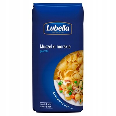 Lubella Těstoviny Mořské mušle 8 x 400 g Sada 3,2 kg