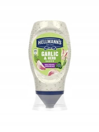 4x Hellmann's Omáčka s česnekem a petrželovou natí 250 ml