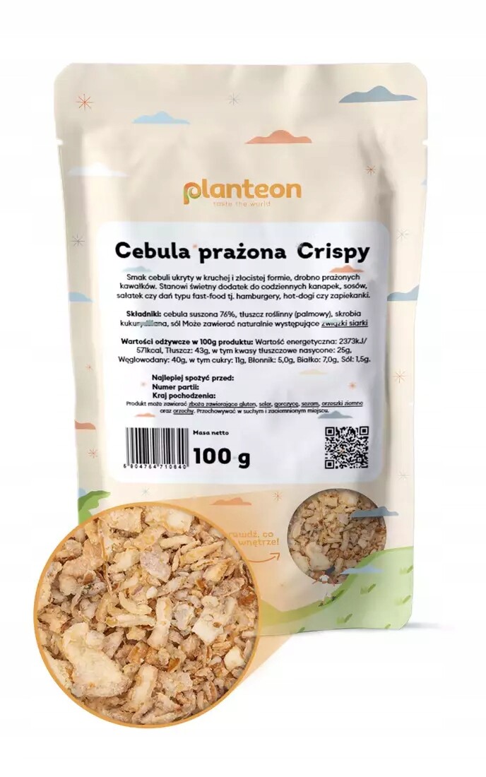 Smažená cibule Crispy 10 kg křupavá fried onion křupavé cibulky Planteon