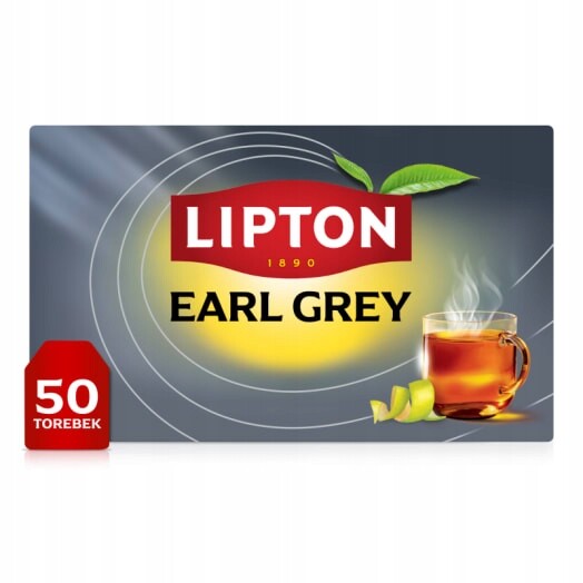 Lipton Earl Grey Čaj černý Classic 50 sáčků ex.