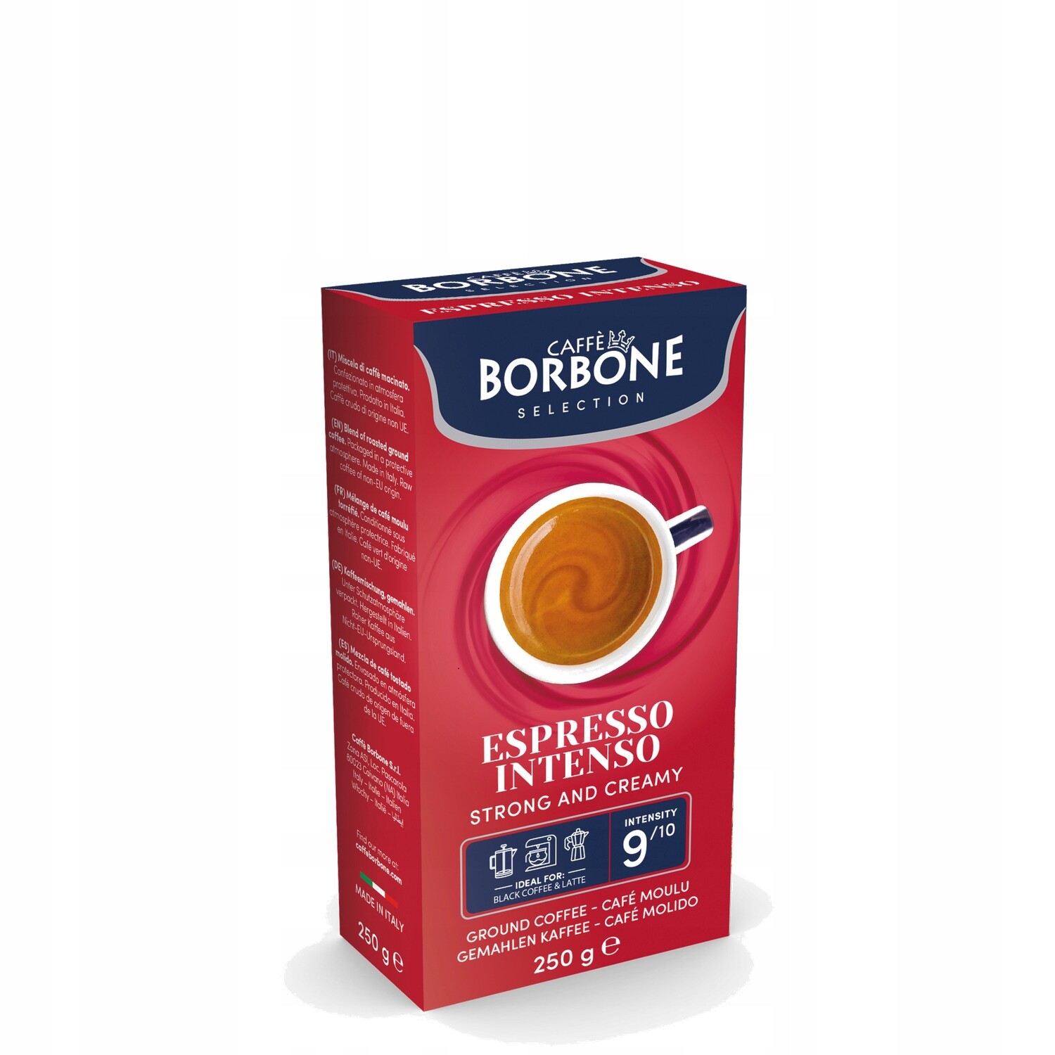 Sada: 16x Mletá káva Caffe Borbone Espresso Intenso 250 g