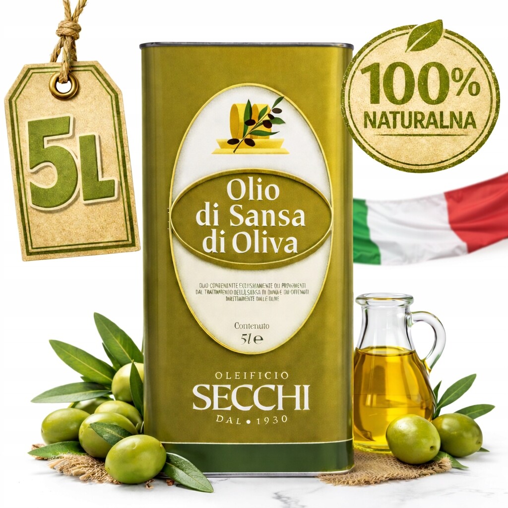 100% Přírodní Olej Z Pomazánek Sansa Italská Na Smažení 5000 ML