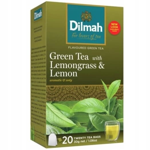 Dilmah Čaj s citronovou trávou a citronem, 20 sáčků ex.