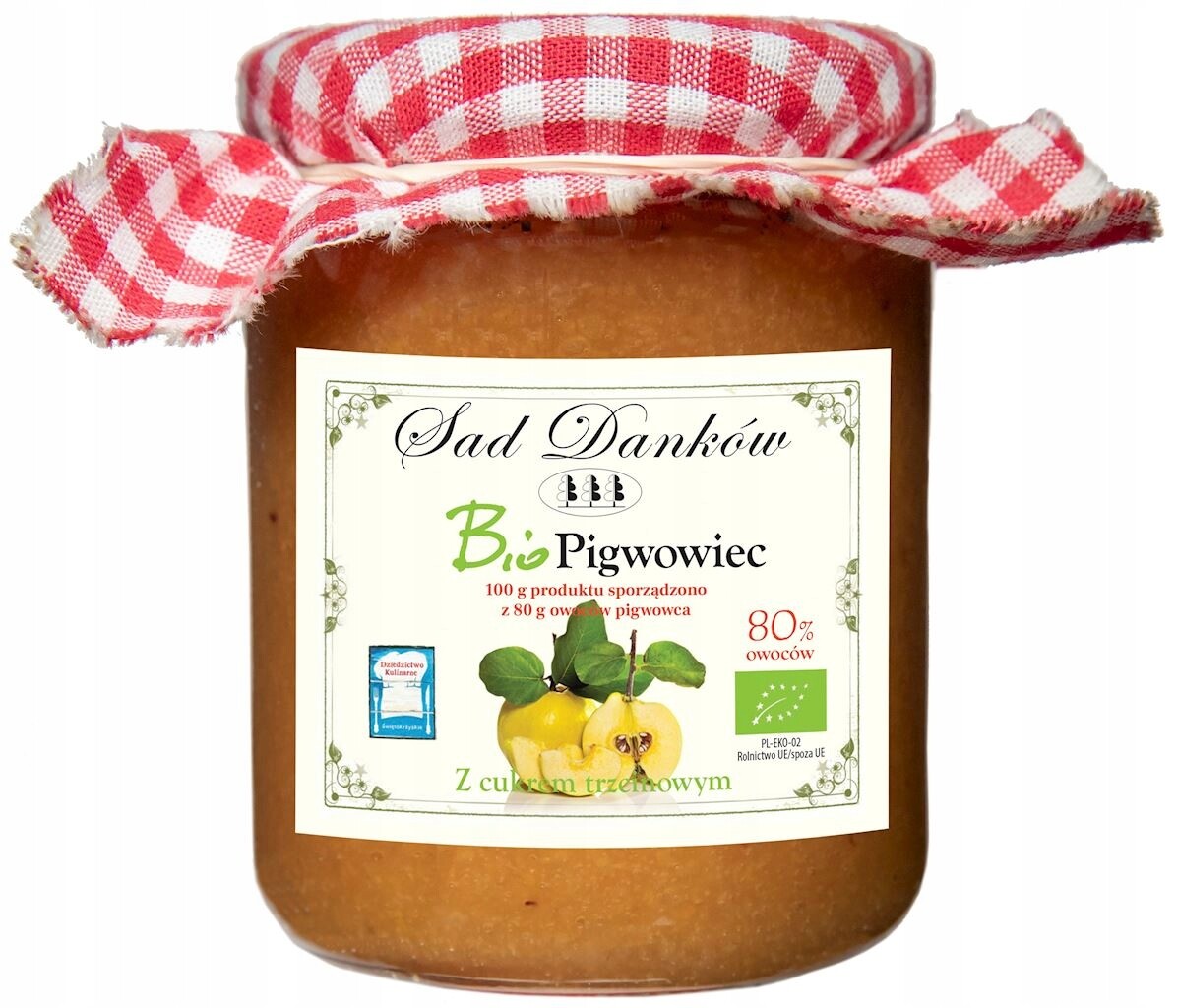 Sad Danków Kdoulovec 80 % s třtinovým cukrem bio 250 g