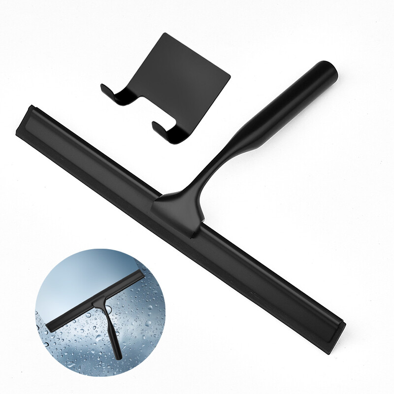 Stěrka Na Vodu Ze Skla Sprchového Koutu Černá