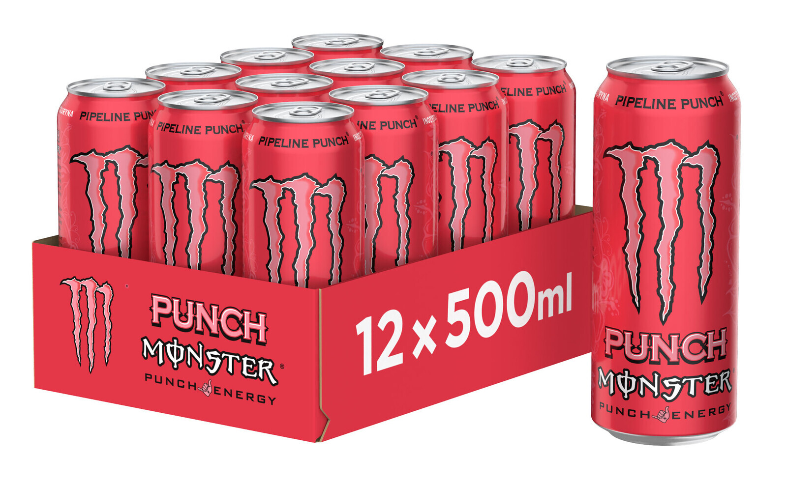 Monster Energy Pipeline Punch energetický nápoj 500 ml x 12 kusů