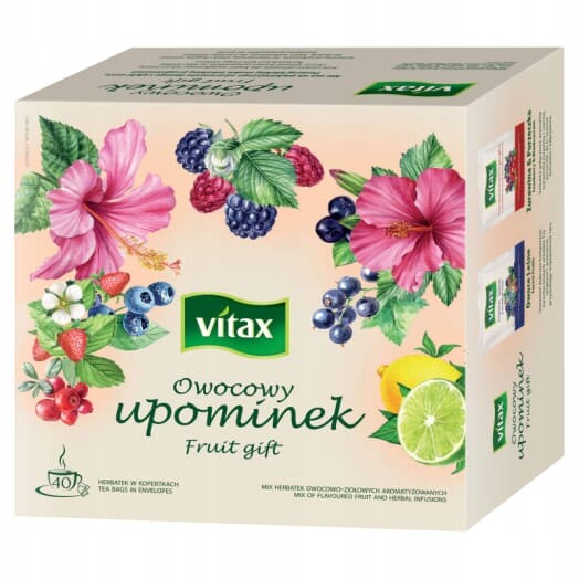 Vitax Ovocný dárek Mix ovocných bylinných čajů 40 sáčků