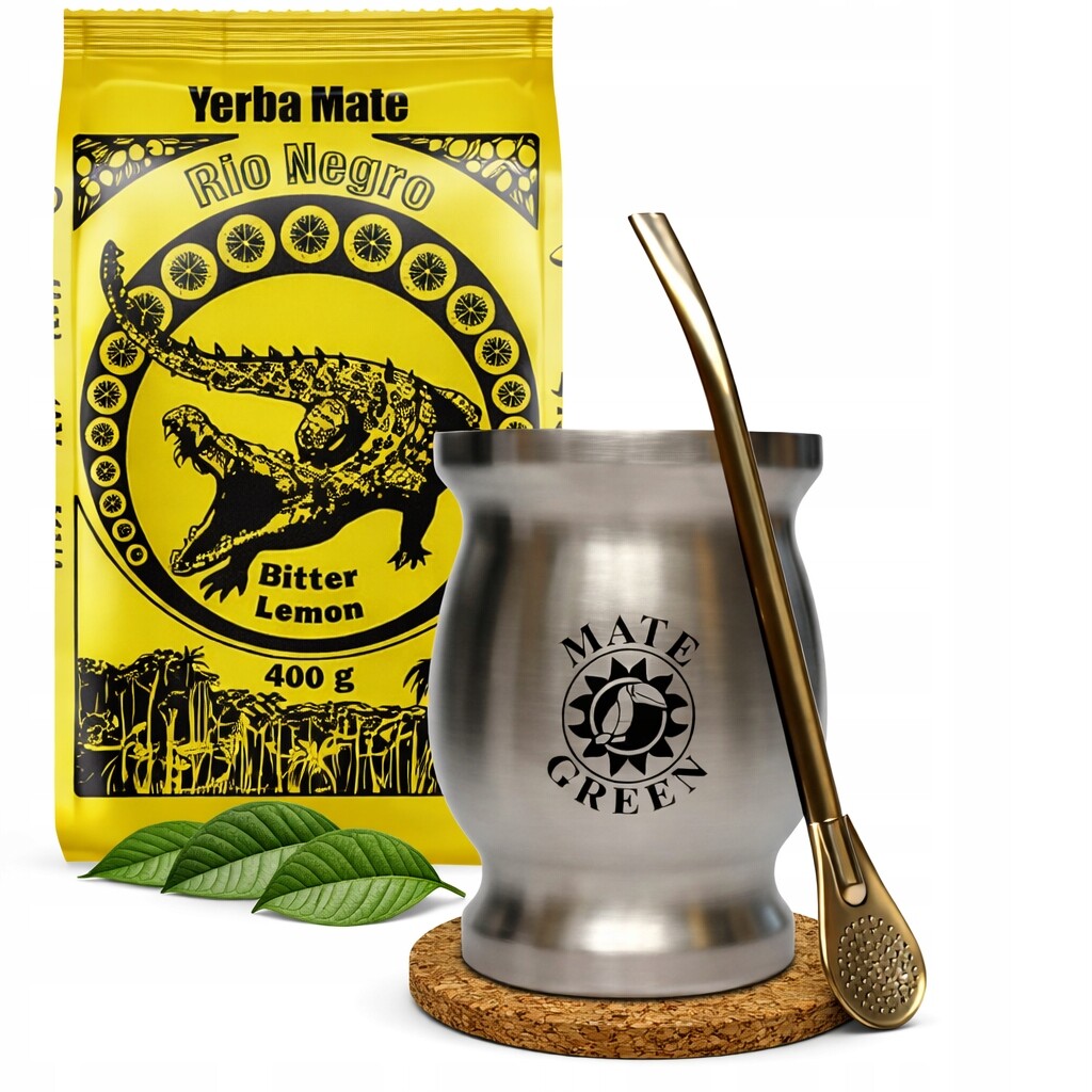 Sada Yerba Mate Rio Negro Bitter Lemon 400g Termomate Bombilla