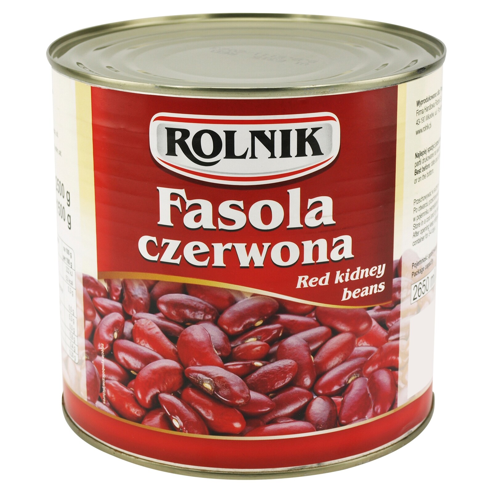 Červené fazole konzervovaná Rolnik 2650 ml