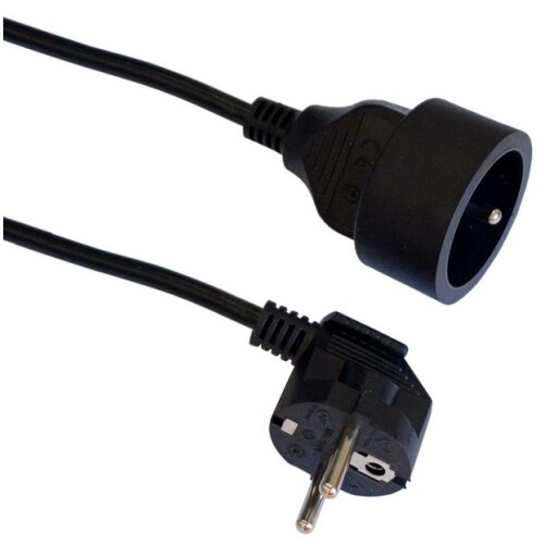 Prodlužovací kabel 1,5m/1zásuvka černá 28222