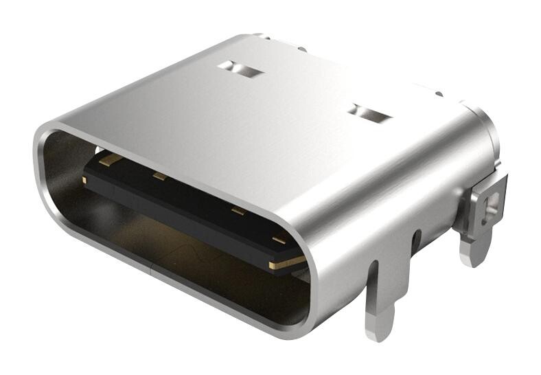 Gct Usb4105-Gf-A Usb Conn, 2.0 Type C, Rcpt, 16Pos, Smt