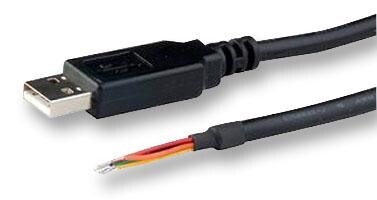 Ftdi Ttl-232R-3V3-We Cable, Usb-Ttl, 3.3V, Wire-End
