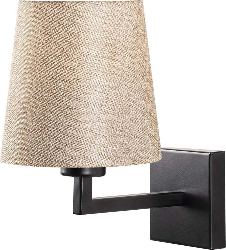 Černé/krémové nástěnné svítidlo ø 18 cm Profil – Opviq lights