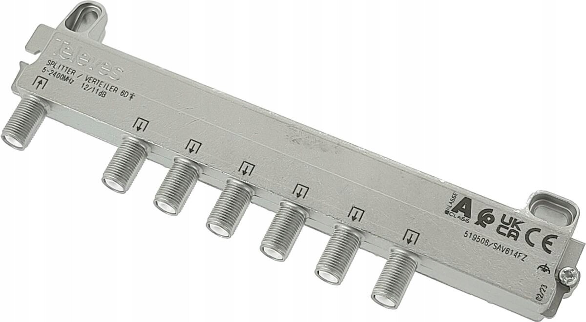 Rozbočovač 5-2400 MHz 1 vstup, 6 výstupů, Televes 5-2400 MHz Kvalita