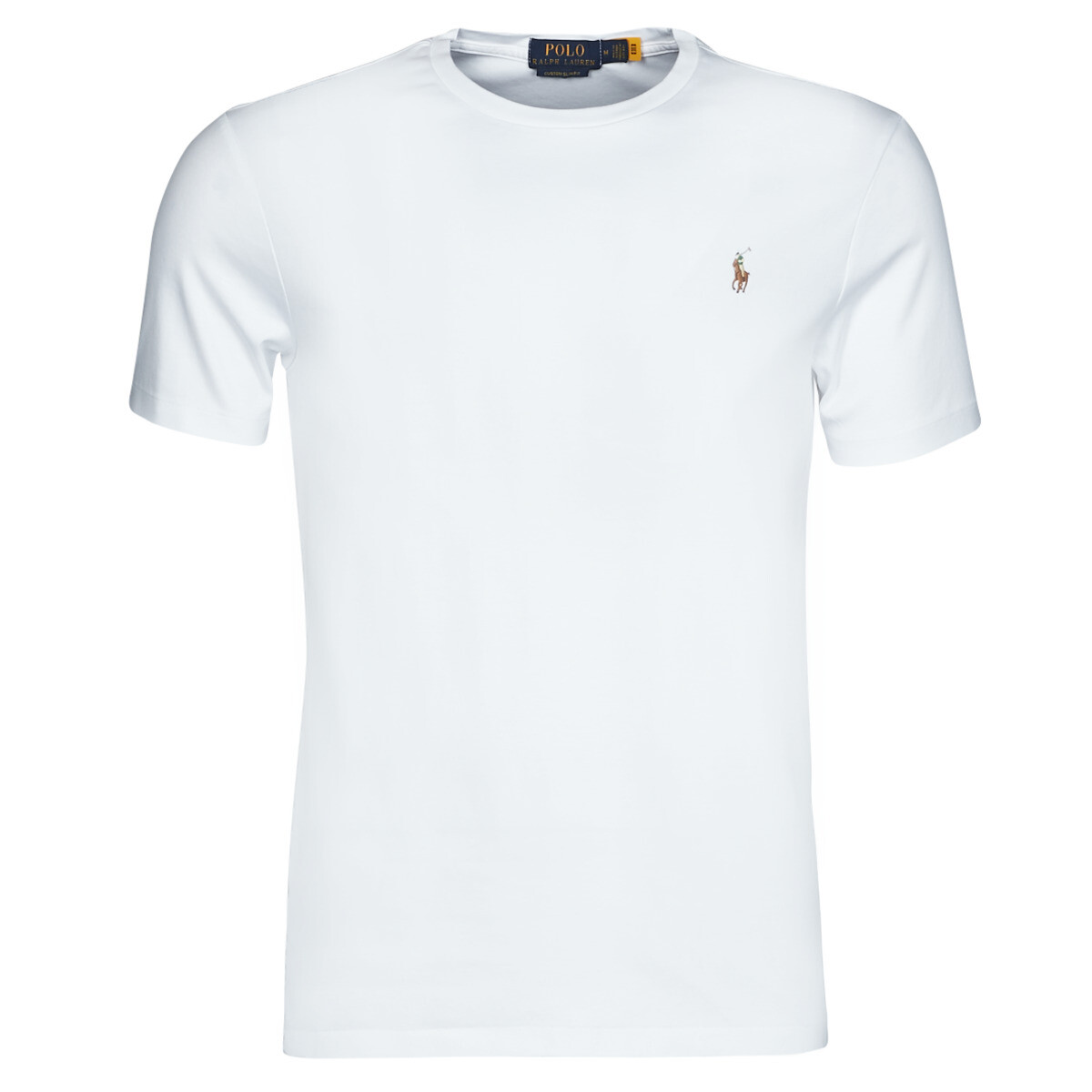 Polo Ralph Lauren  T-SHIRT AJUSTE EN PIMA COTON  Bílá