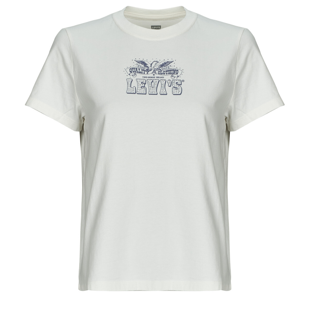 Levis  FAVORITE TEEE RHINESTONE EAGLE POSTER  Bílá