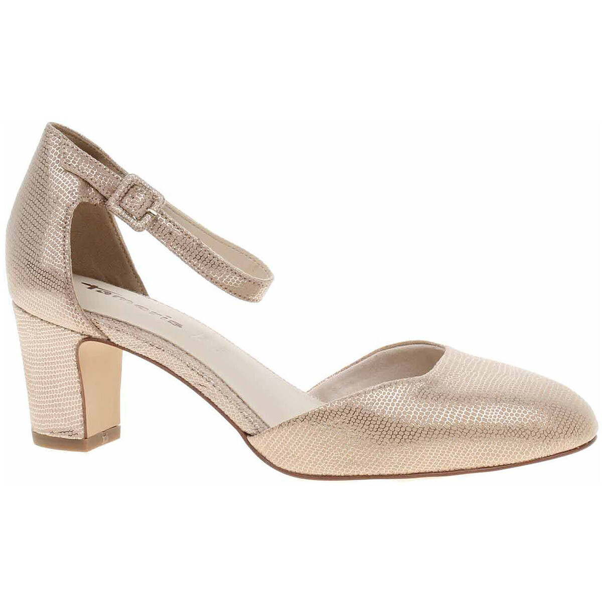 Tamaris  Dámská společenská obuv  1-24412-41 light gold struct  Zlatá