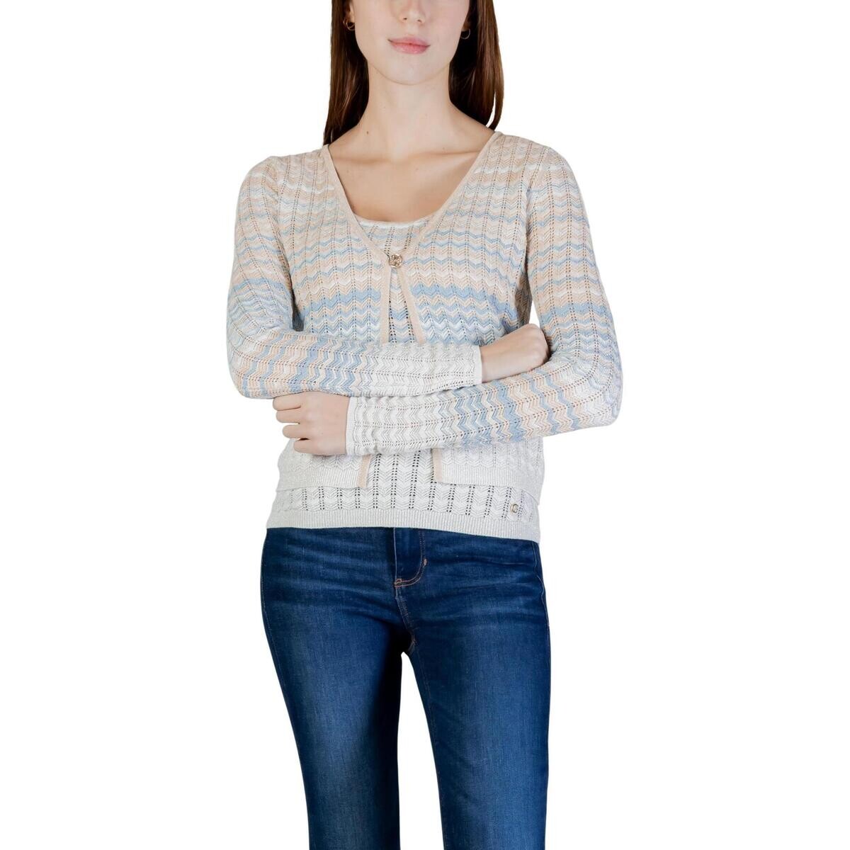 Guess  LS ROSALYN COVER SHOULDER SWTR W6GR07 Z0588  Béžová