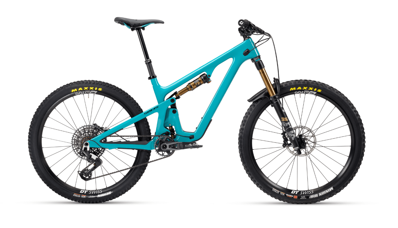 Celoodpružené kolo Yeti SB135 T2 X0/90 Transmission - Turquoise Velikost: S