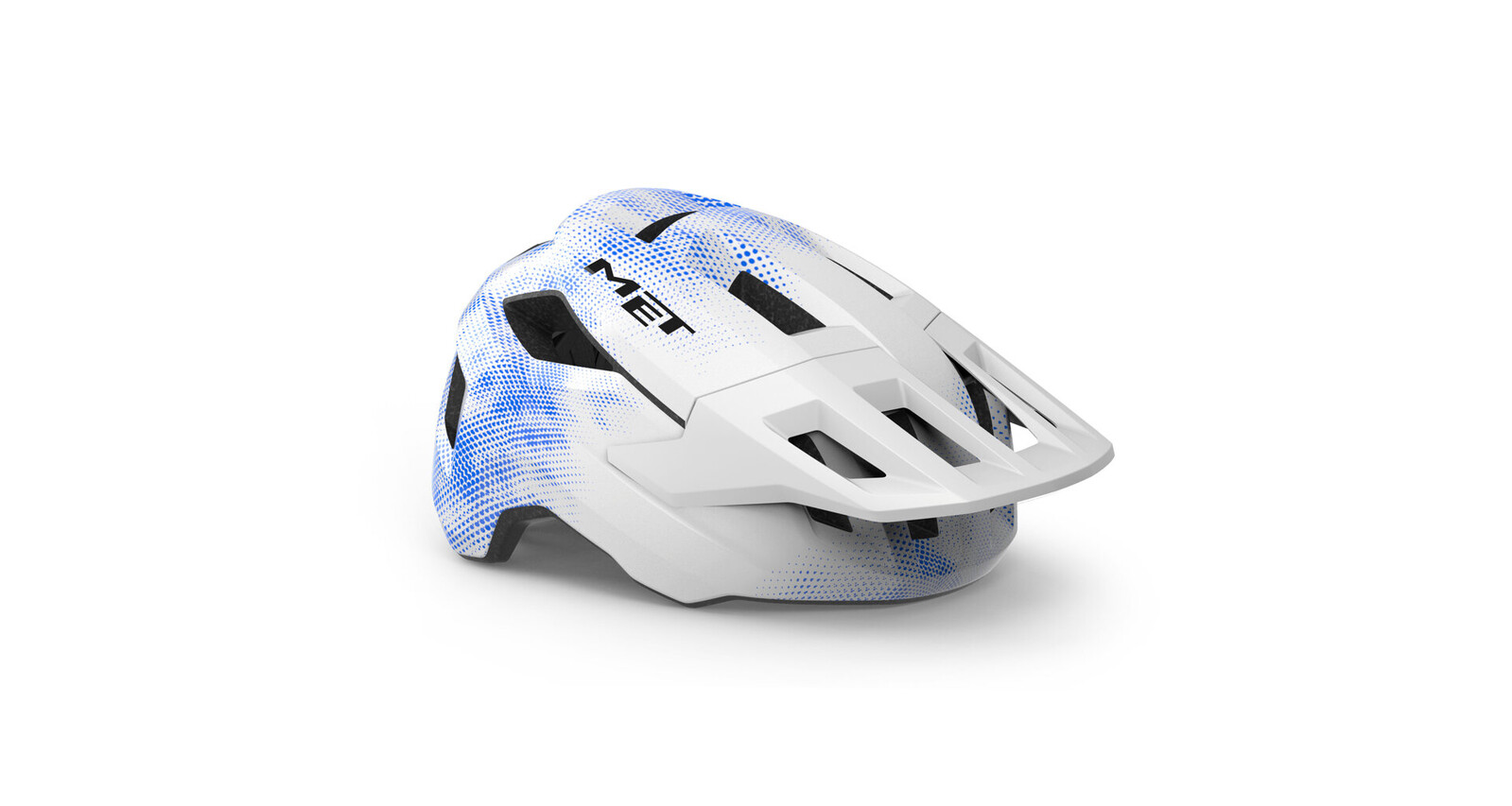 Přilba MET Shelter Youth - White blue Velikost: 52/56 cm (UNI)