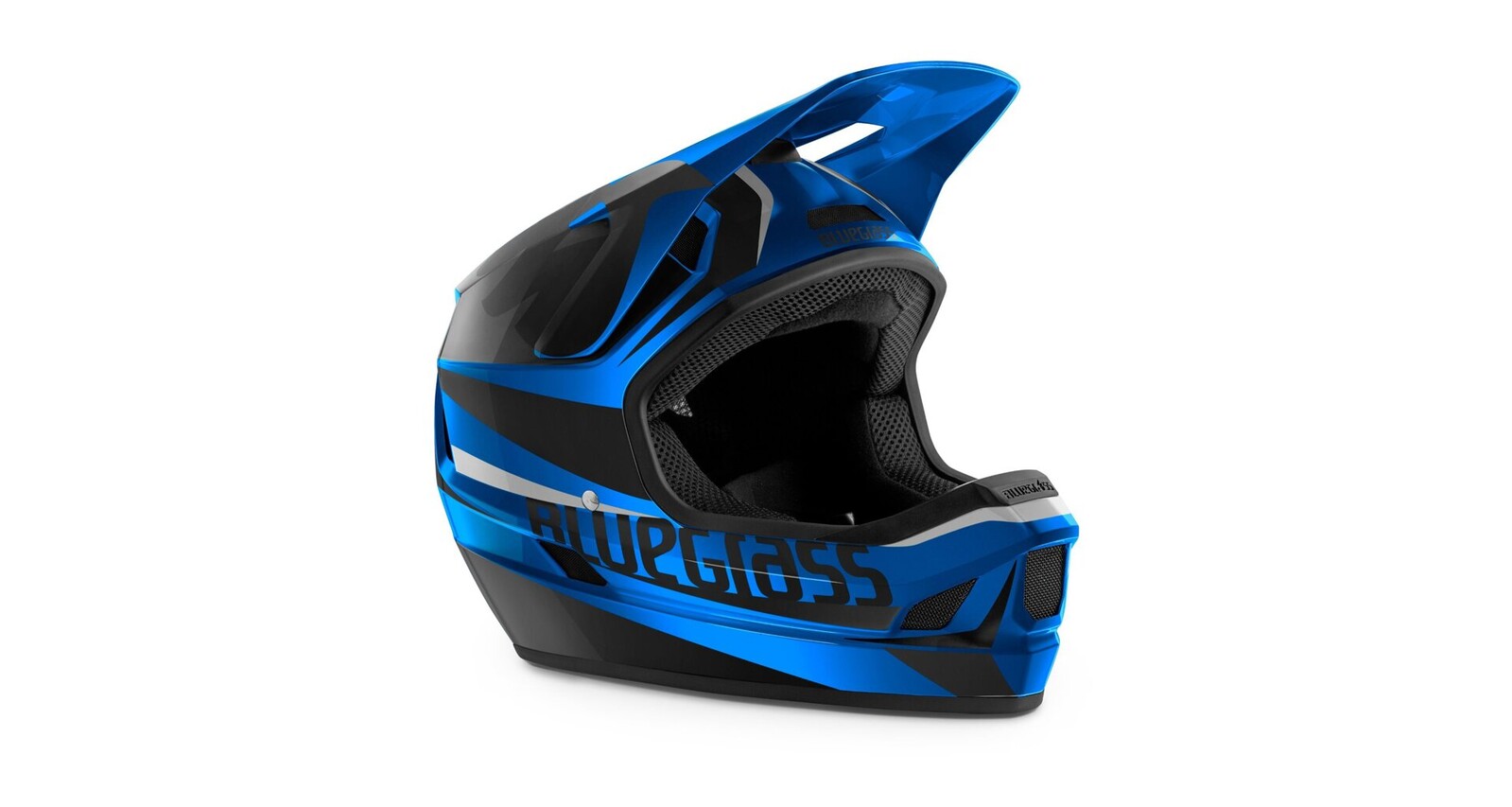 Přilba Bluegrass Legit - Modrá/černá metalická Velikost: 58/60 cm (L)