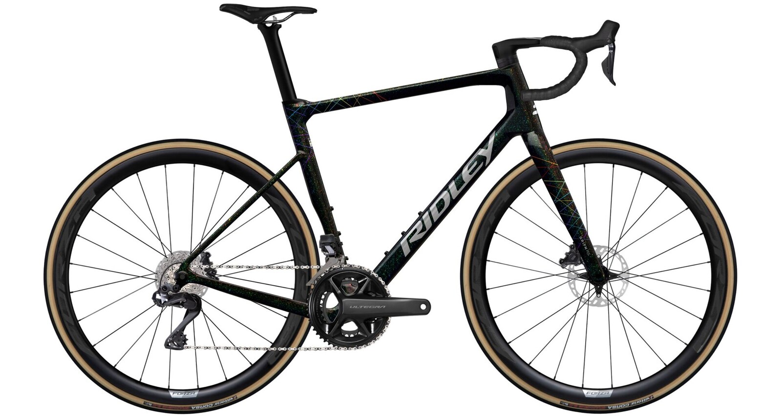 Ridley Grifn RS Shimano DuraAce Di2 - Starstruck Black / Silver Neon Velikost: XXS