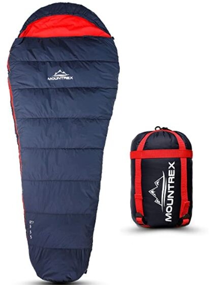 Ultralehký spací pytel Mountrex - Mumie, 0° červený