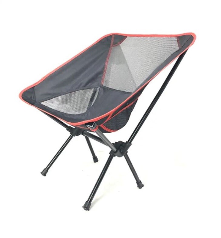 Lehká turistická židle - Černá