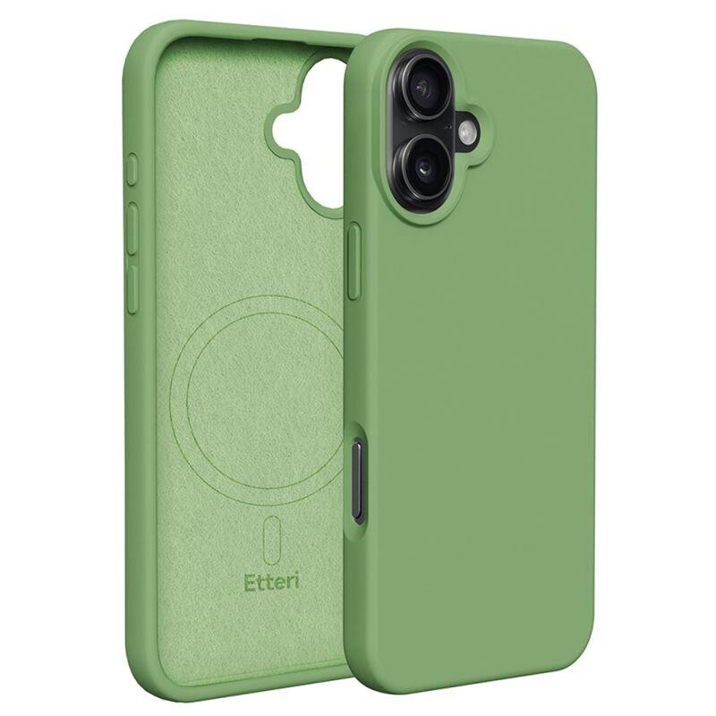 Zadní kryt Etteri Mag pro Apple iPhone 16, světle zelená
