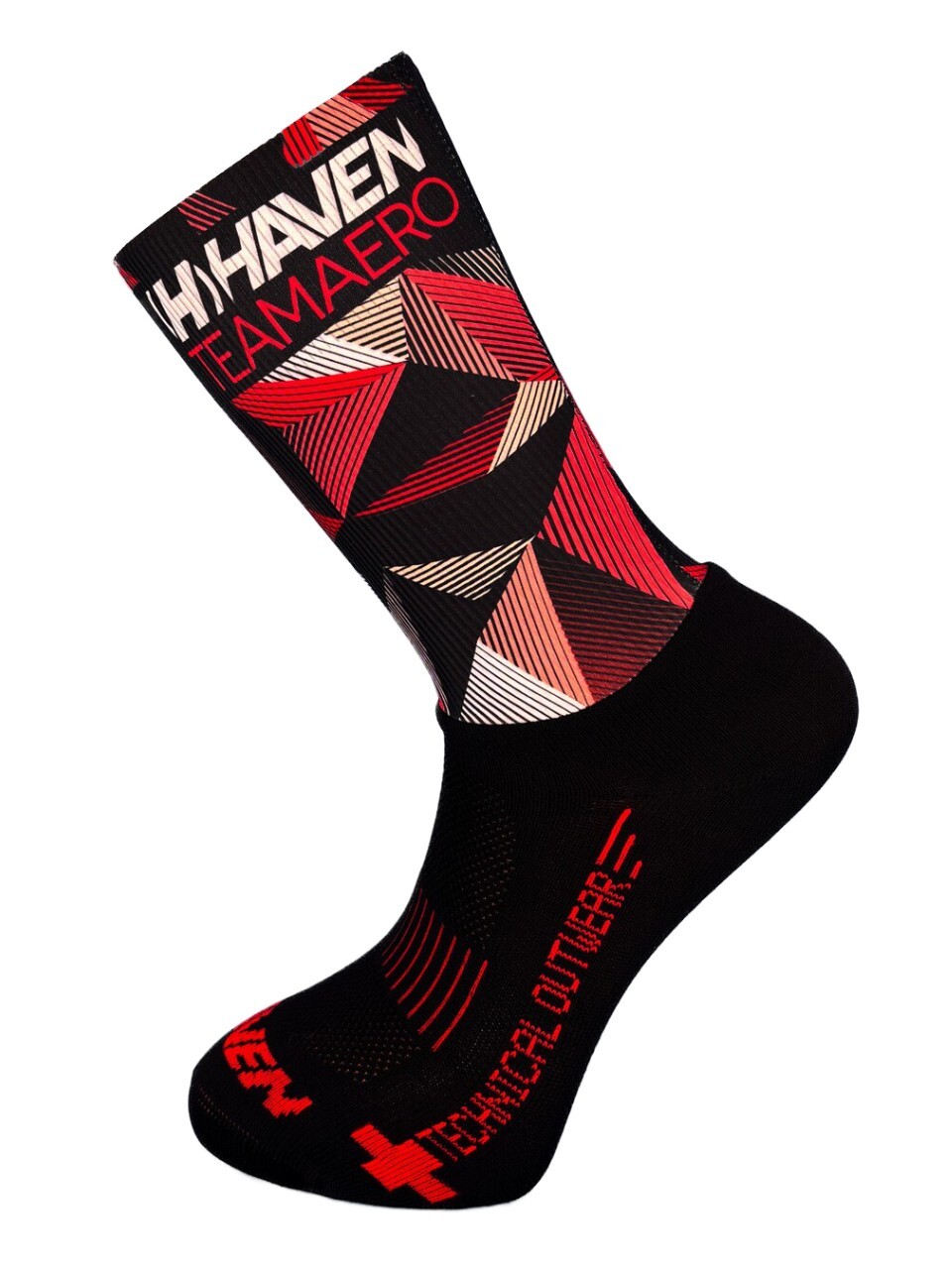 Ponožky Haven Aero - černé-červené,