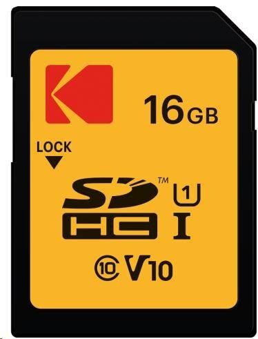 Kodak paměťová SD karta 16GB UHS-I U1 V10 Premium