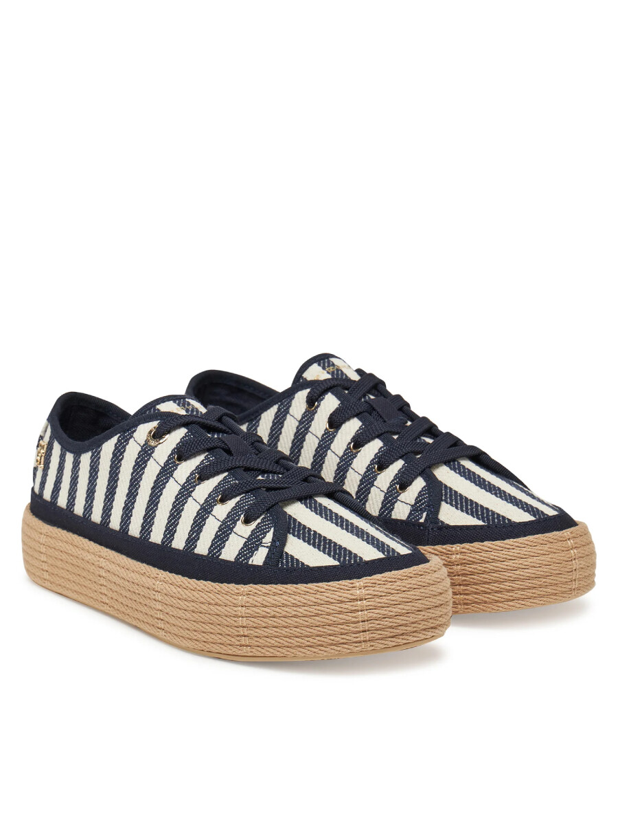 Tommy Hilfiger dámské tmavomodro krémové tenisky FW0FW08646 36