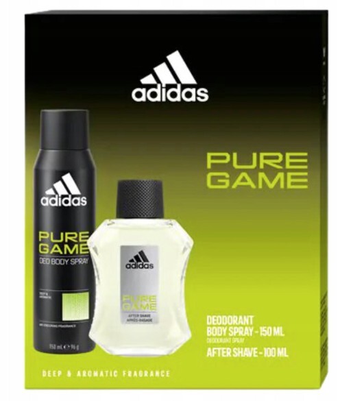 Adidas Pure Game - voda po holení 100 ml + deodorant ve spreji 150 ml