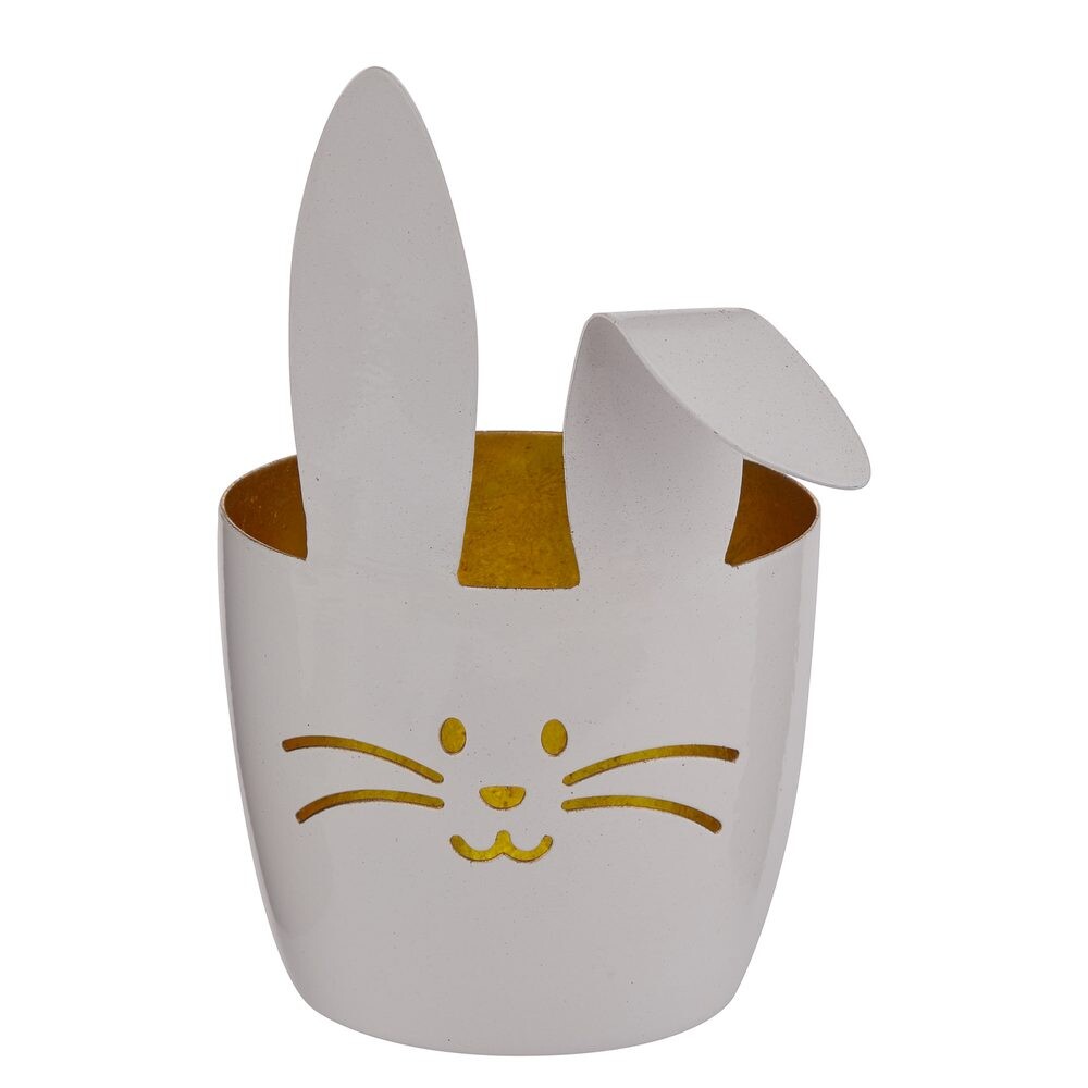 EASTER Lucerna králíček s ušima - bílá
