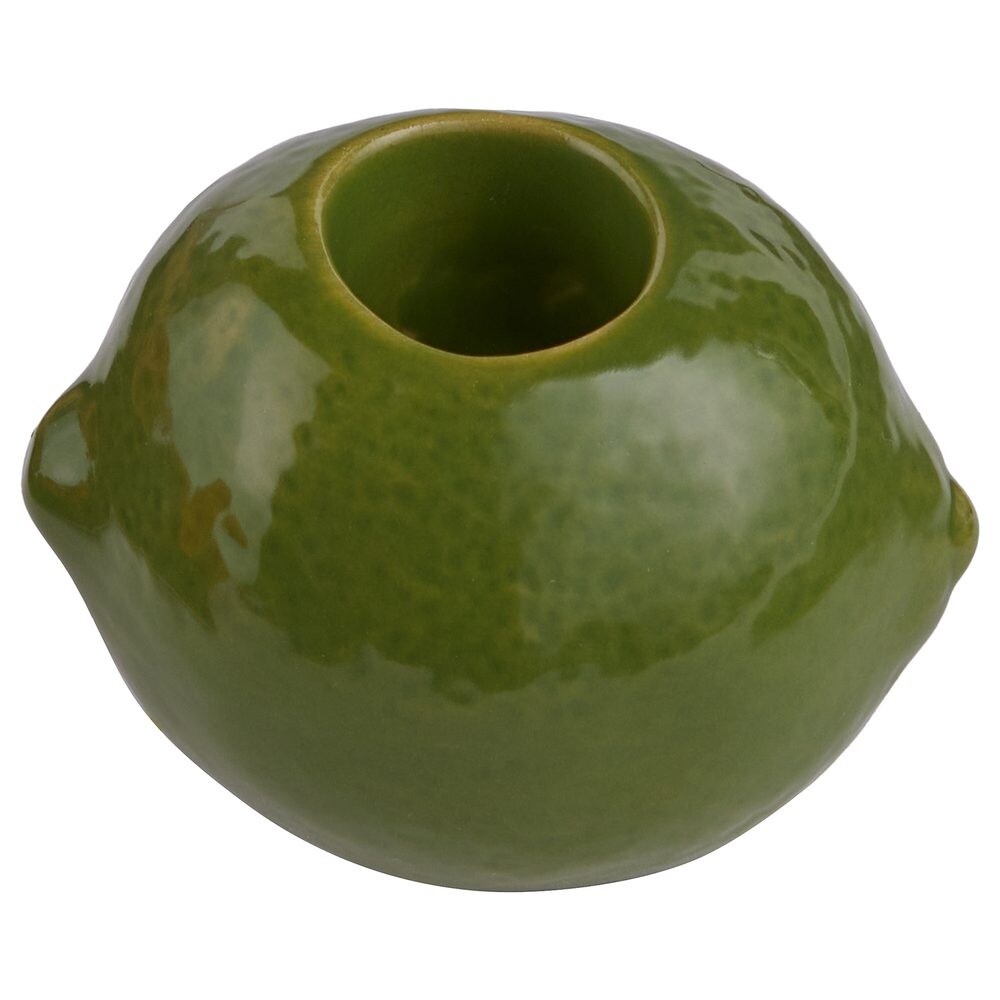 LIME Svícen na dlouhou svíčku limetka