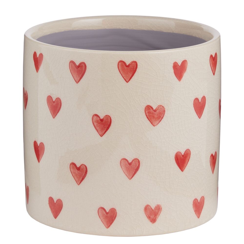 HEARTS & FLOWERS Květináč srdce 14 cm