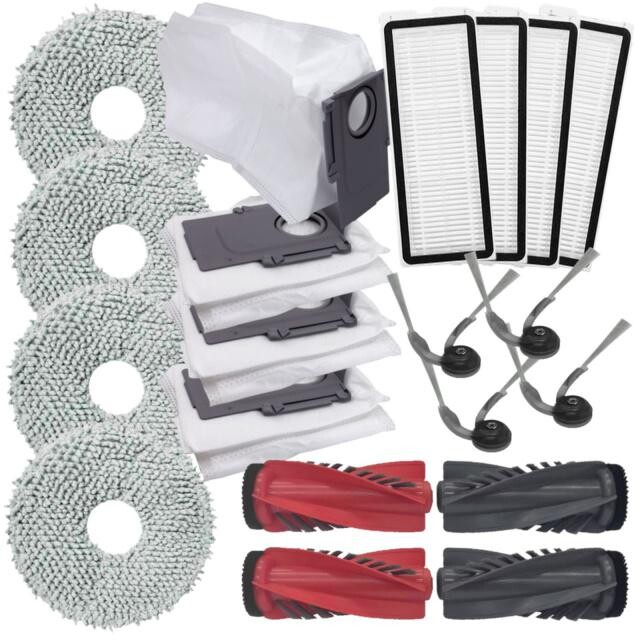 20ks Sada kartáčů, filtrů, mopů pro ROBOROCK QRevo Curv / Edge / 5AE se sáčky