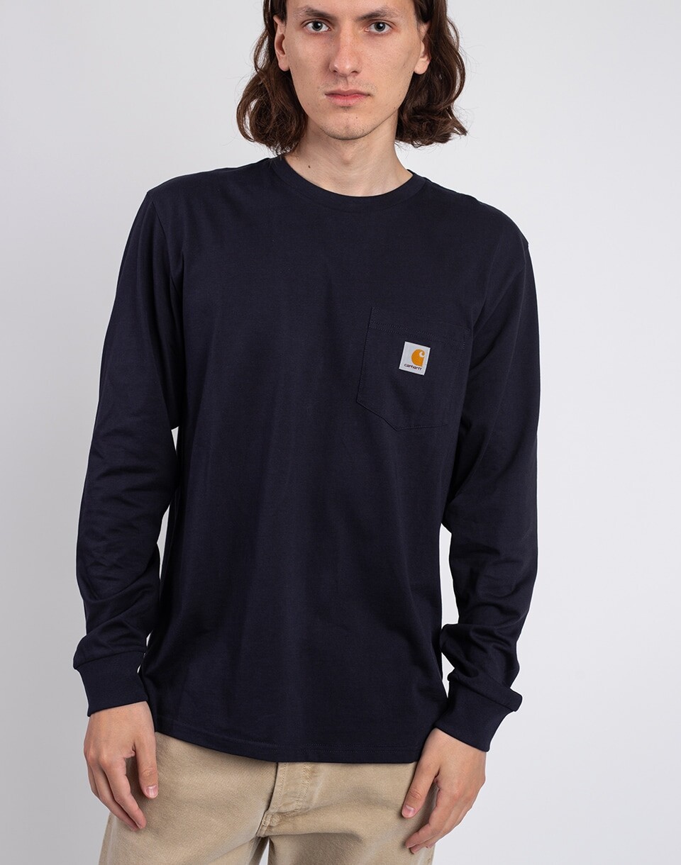 Carhartt WIP L/S Pocket T-Shirt Dark Navy M