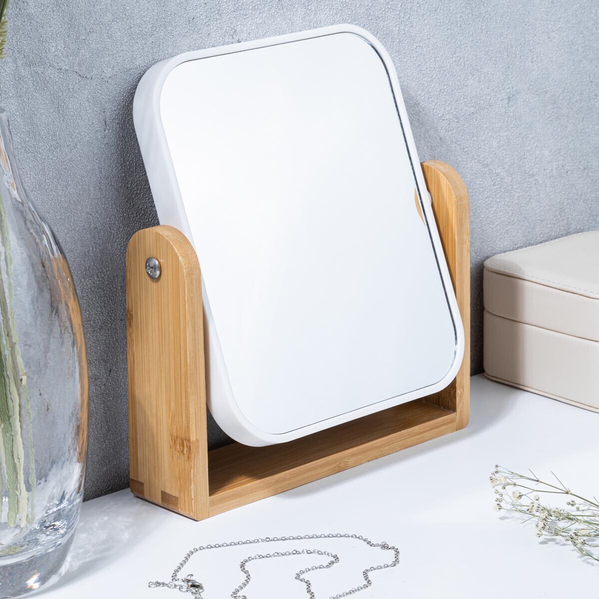 Haushalt international Bambusové kosmetické zrcátko