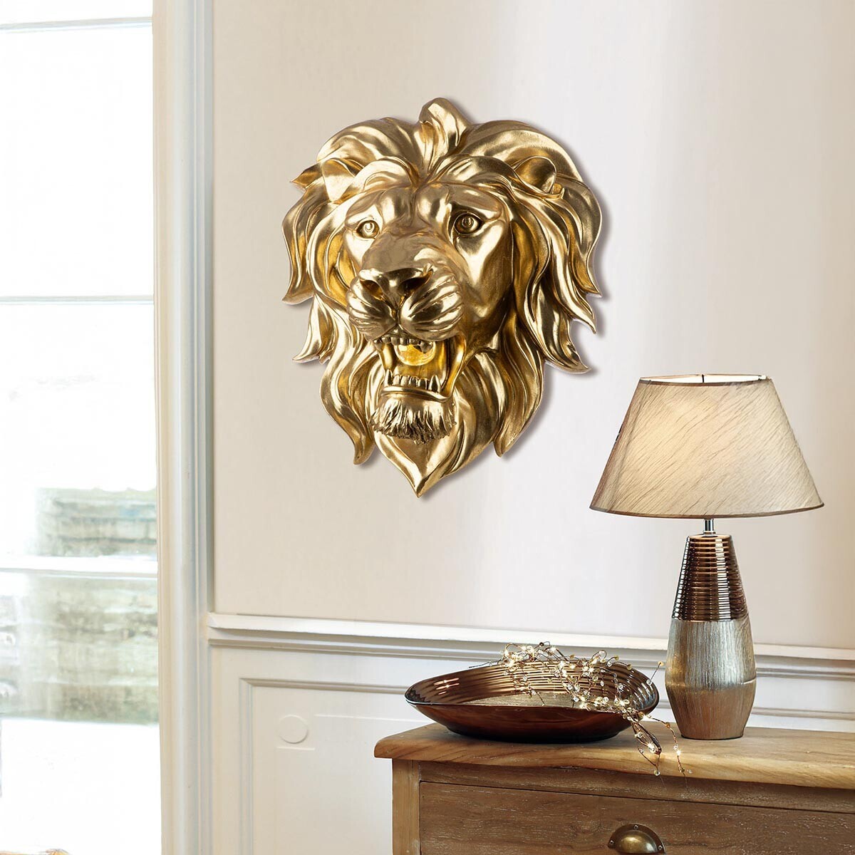 Gilde LED Nástěnná lampa Lev