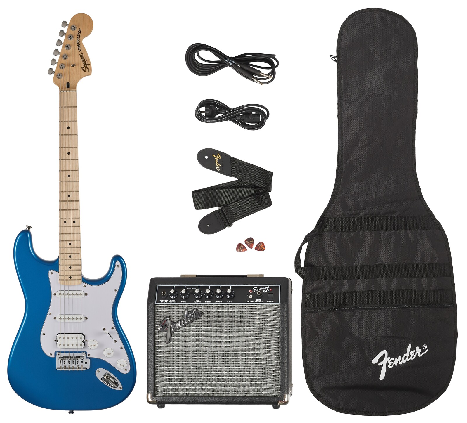 Fender Squier Affinity Series Stratocaster HSS Pack MN LPB (použité)