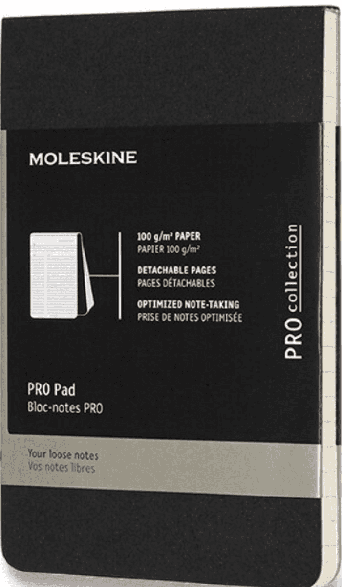 Moleskine: Professional blok černý linkovaný S