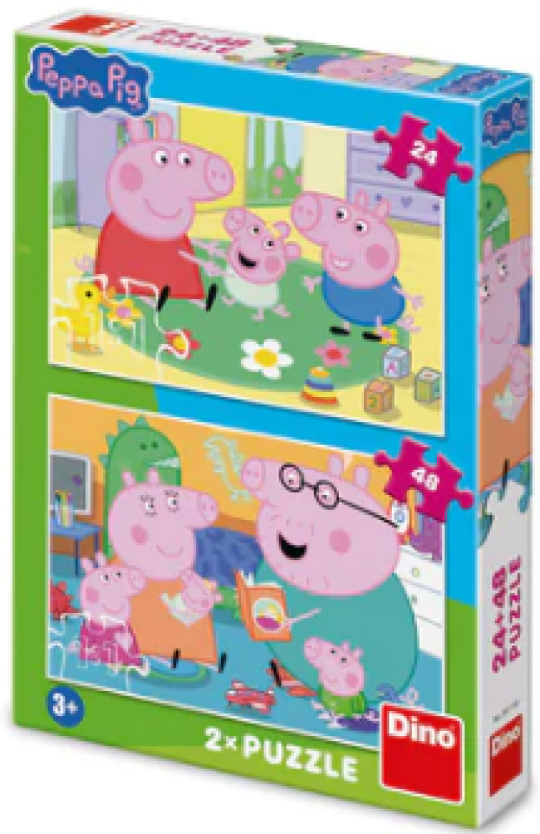 Puzzle Peppa Pig: Domov 24+48 dílků